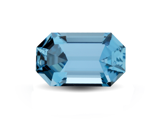 polished aquamarine gem