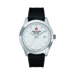 7055.1833SAM Swiss Alpine Military 7055.1833SAM Men's Watch, Quartz Watch, Stainless Steel Case, Silicone Strap, Silver