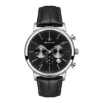 G132006 Gant Cleveland G132006 Men's Watch, Quartz Watch, Stainless Steel Case, Leather Strap, Silver