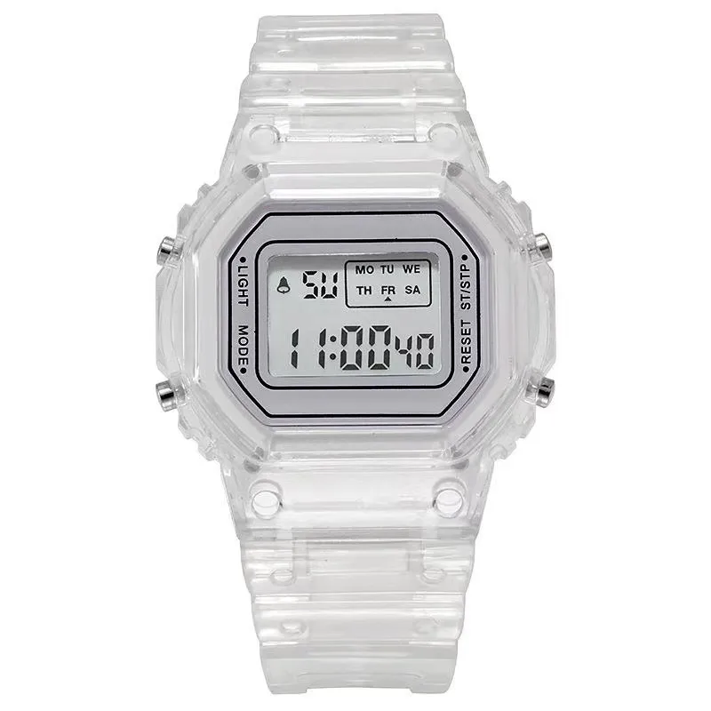 Sports Solid Color Buckle Electronic Women s Watches 3