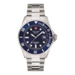 7052.1135SAM Swiss Alpine Military GMT 7052.1135SAM Men's Watch, Quartz Watch, Stainless Steel Case, Stainless Steel Strap, Silver