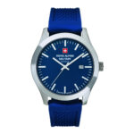 7055.1835SAM Swiss Alpine Military 7055.1835SAM Men's Watch, Quartz Watch, Stainless Steel Case, Silicone Strap, Silver