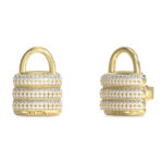 7586 0 Guess Ladies Earrings JUBE05419JWYGTU, Stainless Steel, Gold