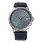 7608 0 Orient Bambino Automatic RA-AC0F14L30B Men's Watch, Automatic Watch, Stainless Steel Case, Leather Strap, Silver