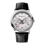 FC 270SW4P6 Frederique Constant Classics Index Business Timer FC-270SW4P6 Men's Watch, Quartz Watch, Stainless Steel Case, Leather Strap, Silver