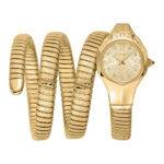 JC1L271M0025 Just Cavalli Signature Snake Ravenna JC1L271M0025 Ladies Watch, Quartz Watch, Stainless Steel Case, Stainless Steel Strap, Gold