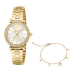 JC1L273M0055 Just Cavalli Varenna Set JC1L273M0055 Ladies Watch, Quartz Watch, Stainless Steel Case, Stainless Steel Strap, Gold