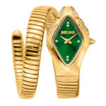 JC1L306M0045 Just Cavalli Signature Snake Ferocious JC1L306M0045 Ladies Watch, Quartz Watch, Stainless Steel Case, Stainless Steel Strap, Gold