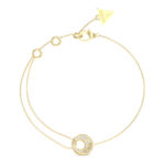 JUBB05224JWYGL Guess Ladies Bracelet JUBB05224JWYGL, Stainless Steel, Gold