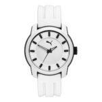 P6017 Puma 2 P6017 Men's Watch, Quartz Watch, Plastic Case, Silicone Strap, Black