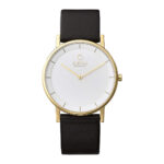 V143GXGWRB Obaku Banke V143GXGWRB Men's Watch, Quartz Watch, Stainless Steel Case, Leather Strap, Gold