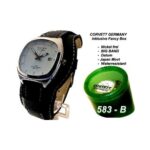 582 Corvett Men's Watch CVT-583, Quartz Watch, Metal Case, Leather Strap
