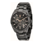 7711 0 Maserati Attrazione R8853151001 Men's Watch Dualtimer, Quartz Watch, Stainless Steel Case, Stainless Steel Strap, Black