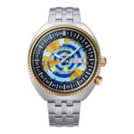 7727 0 Orient Revival World Map Automatic RA-AA0E08Y39B Men's Watch, Automatic Watch, Stainless Steel Case, Stainless Steel Strap, Silver