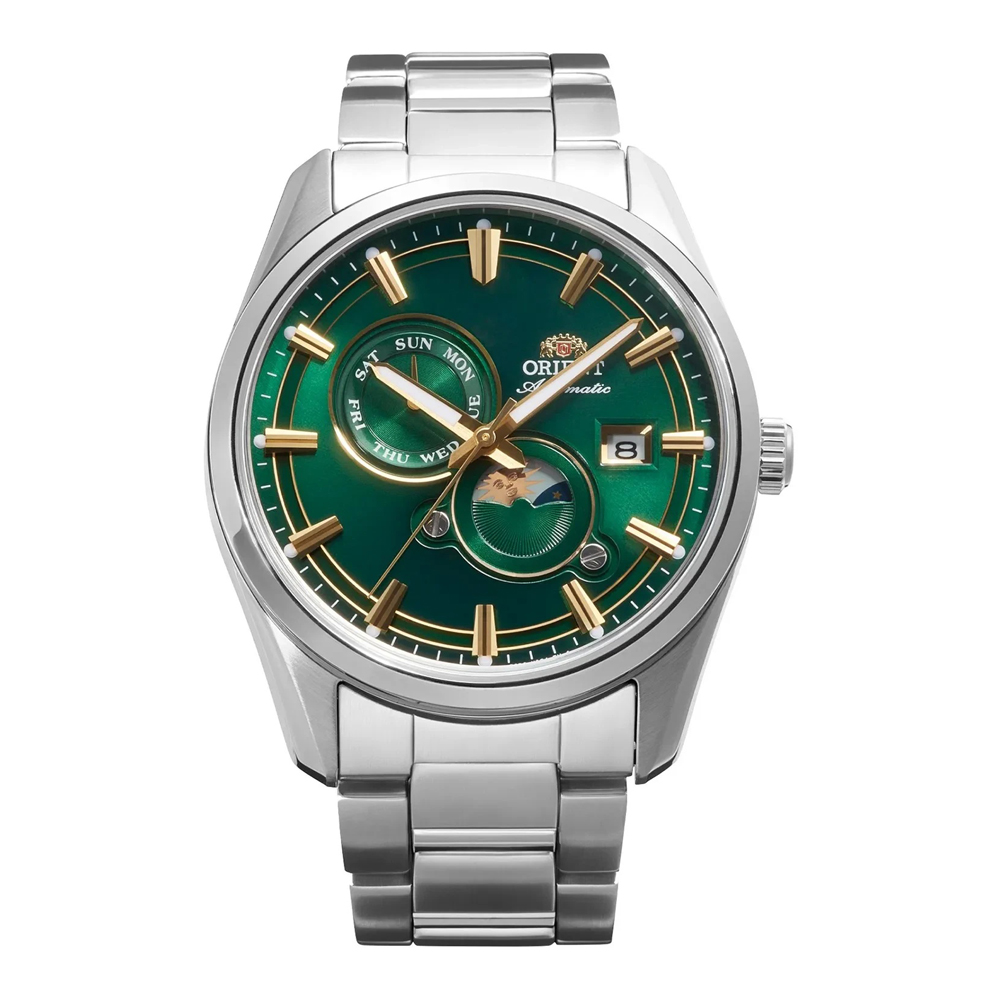 Orient Stretto Sun and Moon Automatic RA-AK0314E30B Men's Watch 25 7802 0