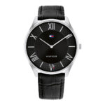 7867 0 Tommy Hilfiger Becker 1710516 Men's Watch, Quartz Watch, Stainless Steel Case, Leather Strap, Silver