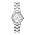 7949 0 Carlo Cantinaro CC3018 Ladies Watch, Quartz Watch, Metal Case, Metal Strap, Silver
