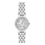 7953 0 Carlo Cantinaro CC3022 Ladies Watch, Quartz Watch, Metal Case, Metal Strap, Silver
