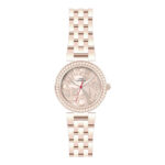 7955 0 Carlo Cantinaro CC3024 Ladies Watch, Quartz Watch, Metal Case, Metal Strap, Rosé Gold