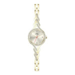 7963 0 Carlo Cantinaro CC3032 Ladies Watch, Quartz Watch, Metal Case, Metal Strap, Gold