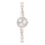 7964 0 Carlo Cantinaro CC3033 Ladies Watch, Quartz Watch, Metal Case, Metal Strap, Rosé Gold