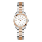8002 0 Guess Alice GW0934L6 Ladies Watch, Quartz Watch, Stainless Steel Case, Stainless Steel Strap, Silver/Rosé Gold