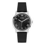 8008 0 Guess Chandler GW0973G5 Men's Watch, Quartz Watch, Stainless Steel Case, Silicone Strap, Silver