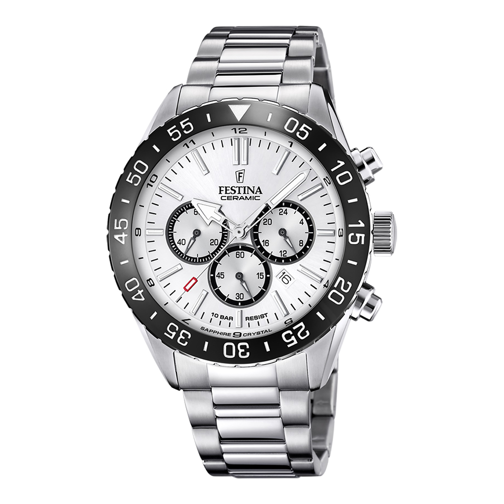 Festina Ceramic F20575/1 Men's Watch Chronograph 9 8051 0