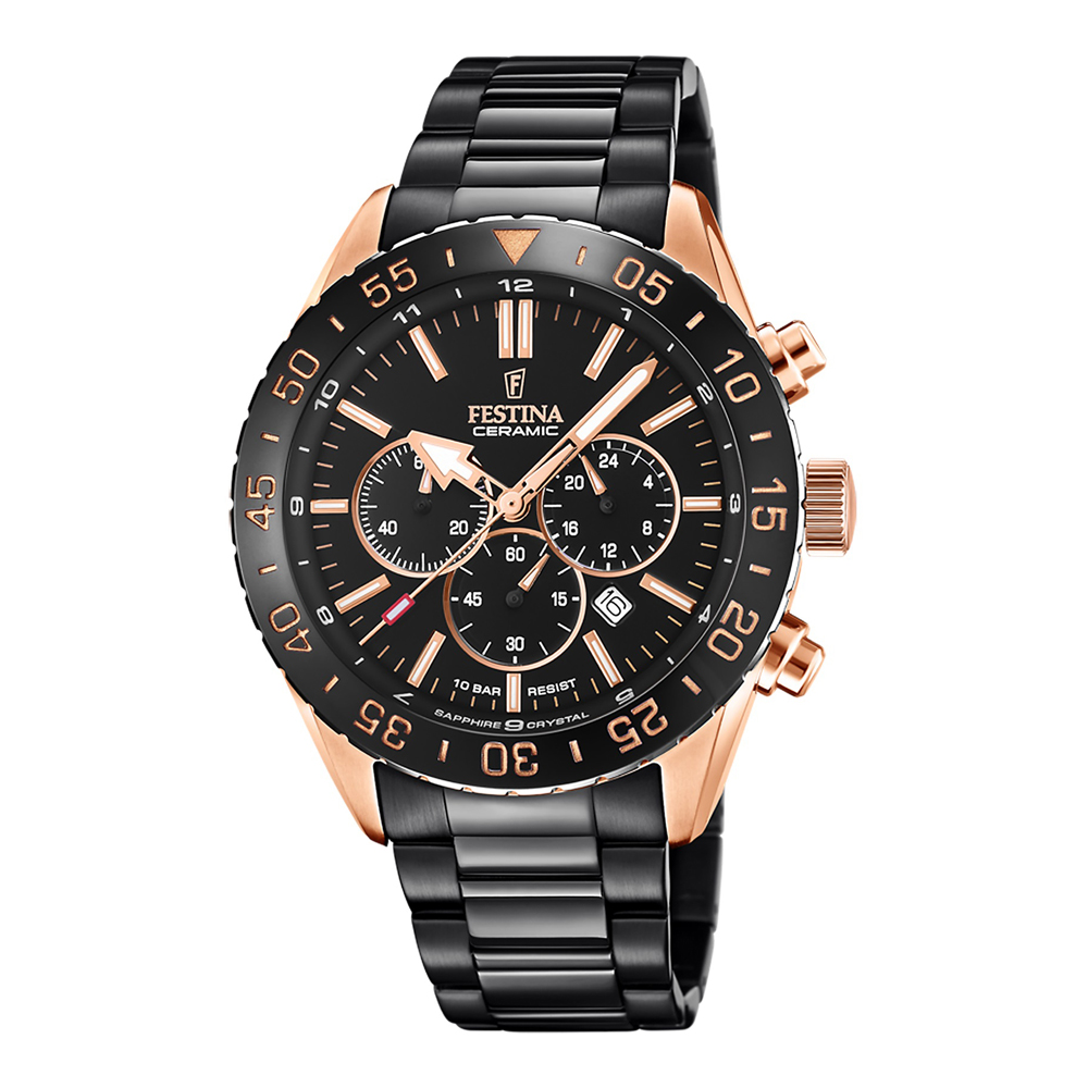 Festina Ceramic F20578/1 Men's Watch Chronograph 13 8065 0